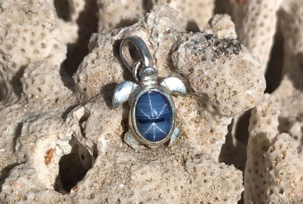 Pendentif tortue en argent