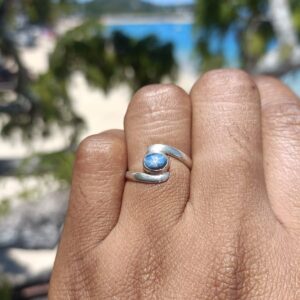 Bague spirale en argent