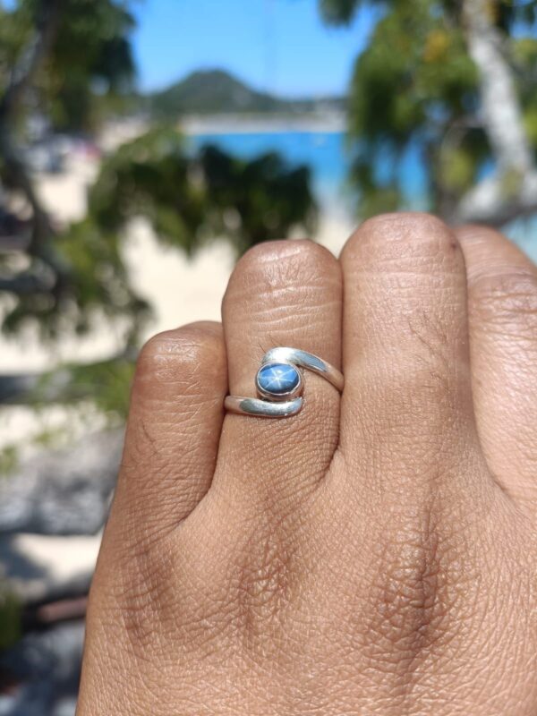 Bague spirale en argent