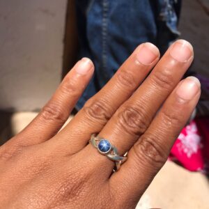 Bague tresse en argent