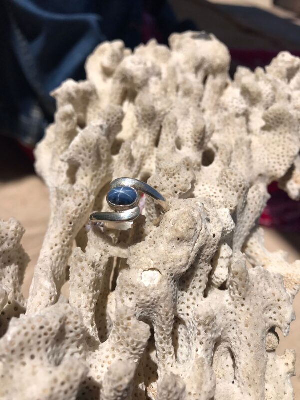 Bague spirale en argent