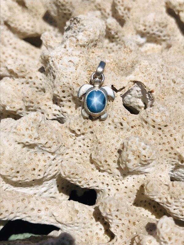Pendentif tortue en argent