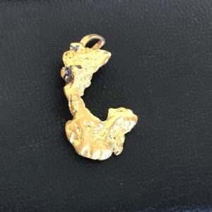 Pendentif pépite en or
