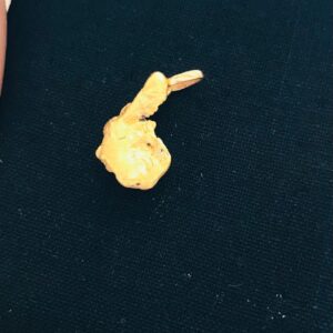 Pendentif pépite en or