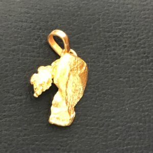 Pendentif pépite en or